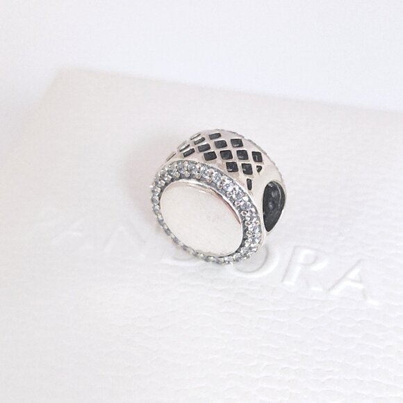 Pandora Mountain Round Charm Bead S925 Silver with box - Picture 5 of 8